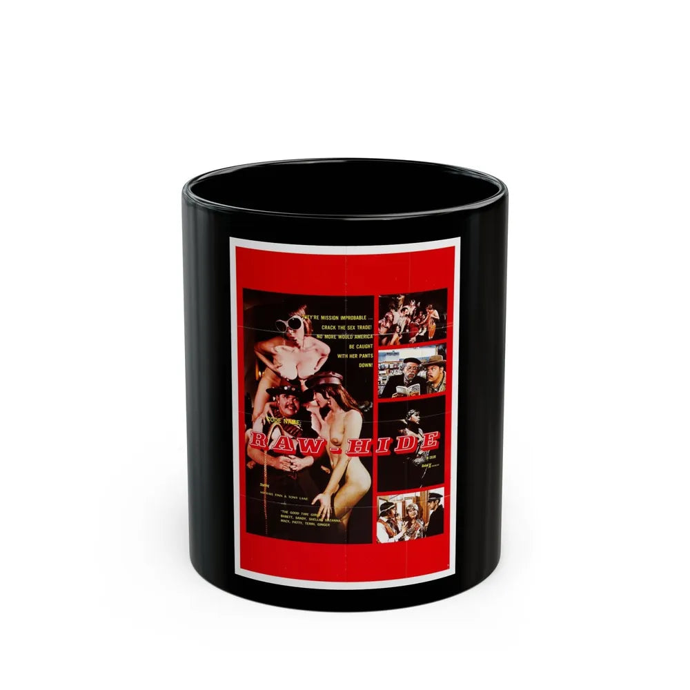 CODE NAME RAW HIDE 1971 Movie Poster - Black Coffee Mug-11oz-Go Mug Yourself