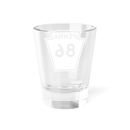 PA-86 1948 (Pennsylvania) (Road Sign) Shot Glass 1.5oz