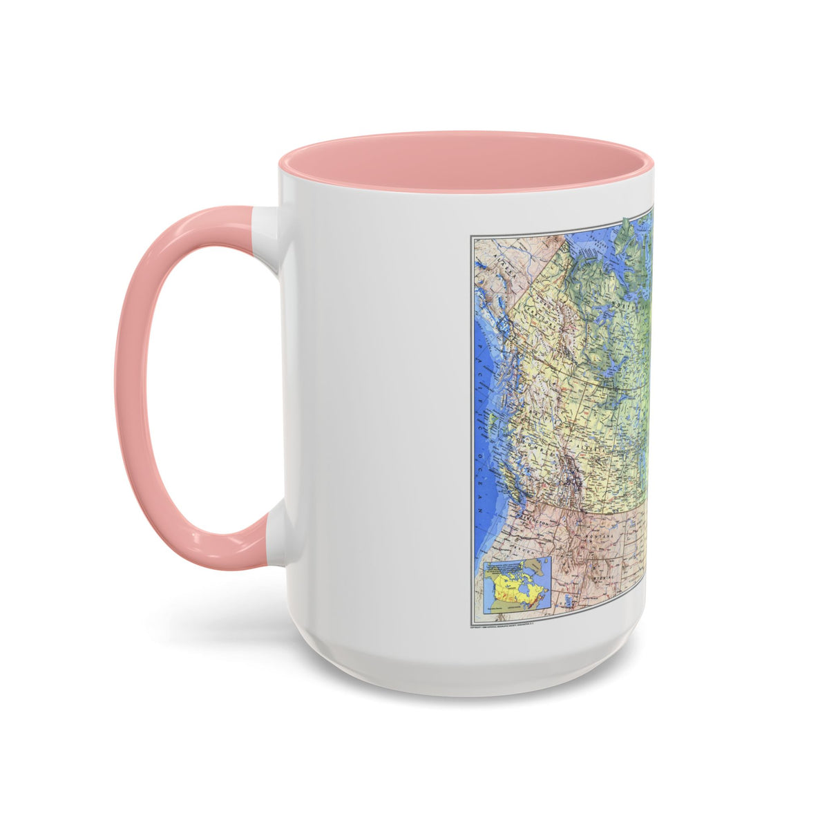 Canada (1985) (Map) Accent Coffee Mug