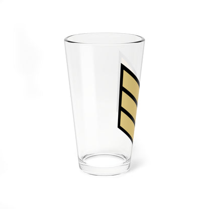 03. KNF SGT (Kuwait) (Military Rank) Pint Glass 16oz