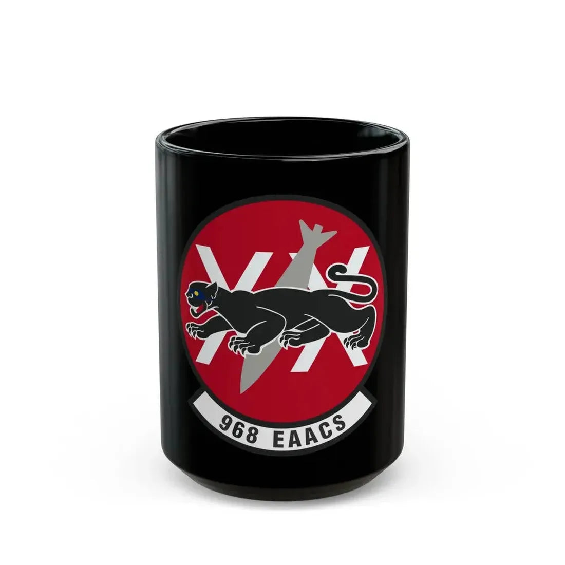 968th Expeditionary Airborne Air Control Squadron (U.S. Air Force) Black Coffee Mug - Go Mug Yourself