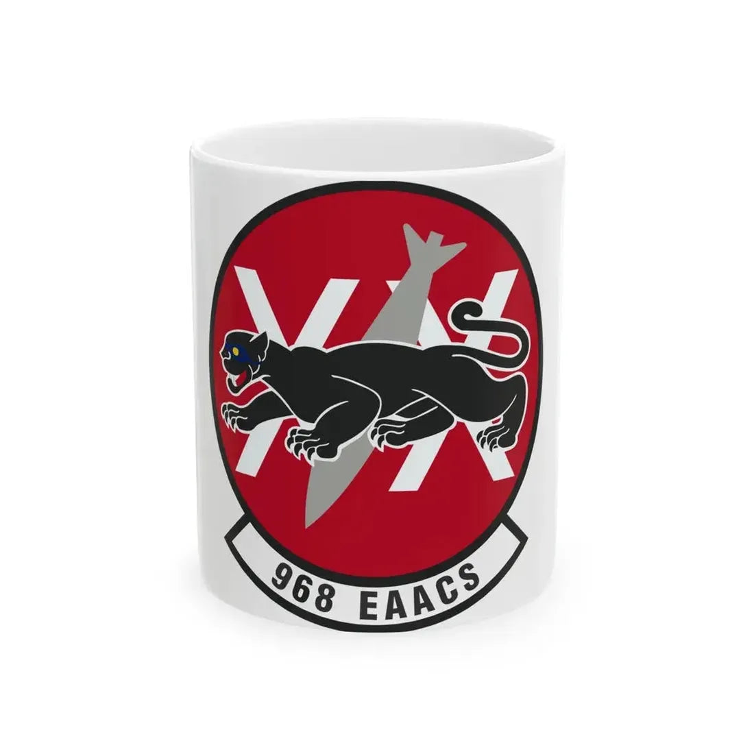 968th Expeditionary Airborne Air Control Squadron (U.S. Air Force) White Coffee Mug 11oz - Go Mug Yourself