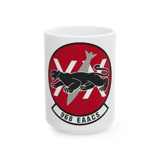 968th Expeditionary Airborne Air Control Squadron (U.S. Air Force) White Coffee Mug 15oz - Go Mug Yourself