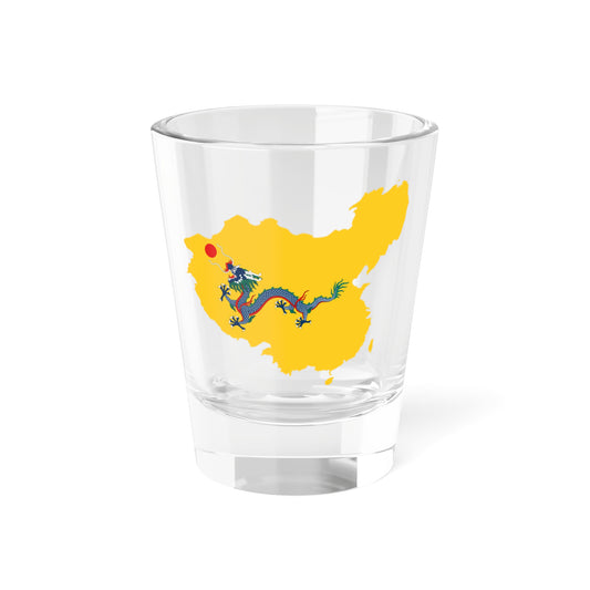 Flag map of the Qing dynasty 1820 (China) Shot Glass 1.5oz