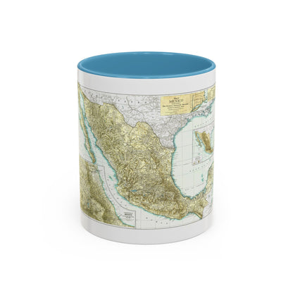 Central America & Mexico (1916) (Map) Accent Coffee Mug