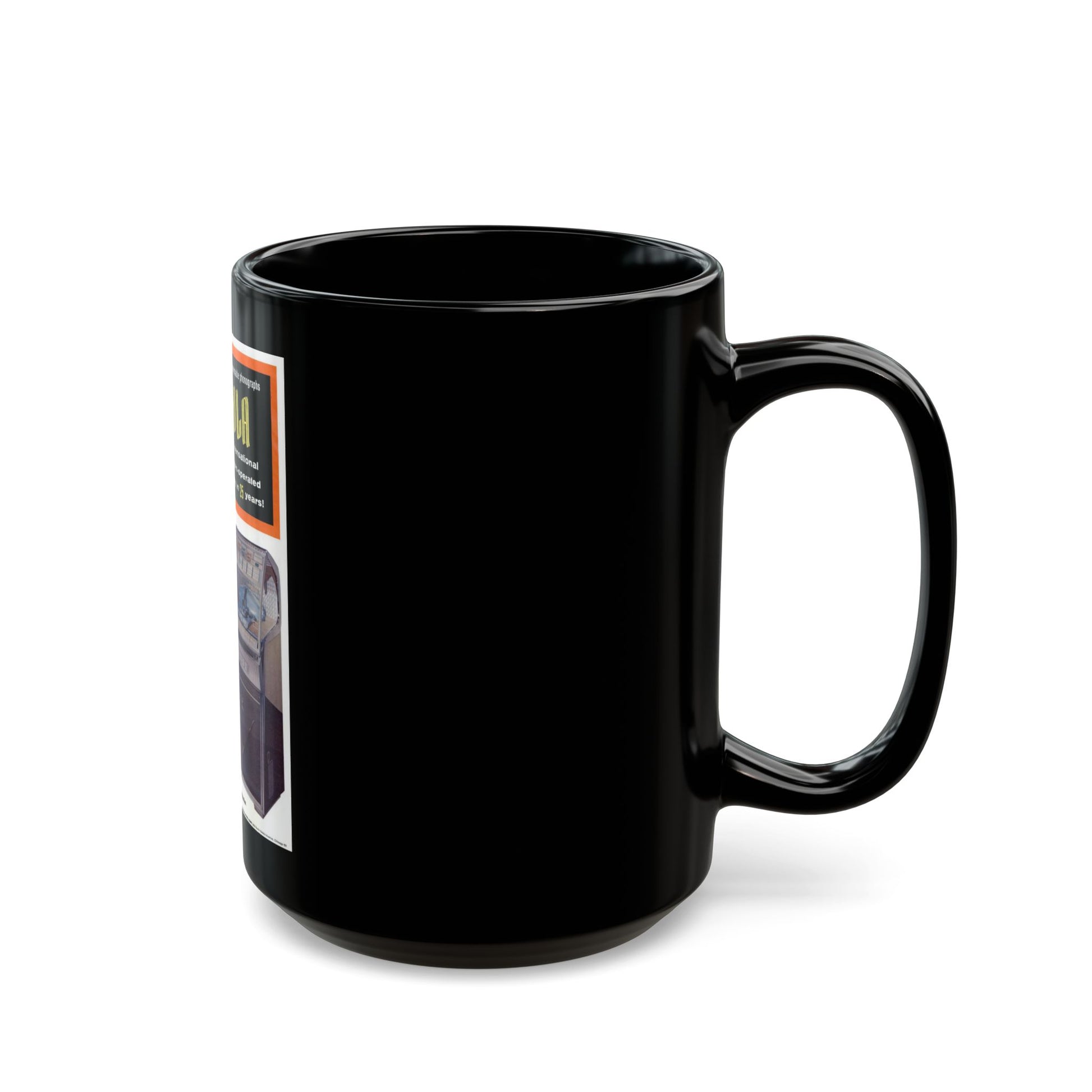 Rock-Ola 1958 (Music Poster) Black Coffee Mug-Go Mug Yourself