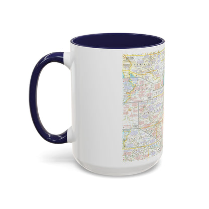 USA - Battlefields of the Civil War 2 (1961) (Map) Accent Coffee Mug