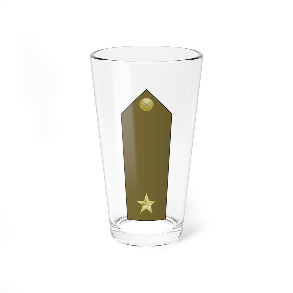 EgyptianArmyInsignia Lieutenant (Egypt) (Military Rank) Pint Glass 16oz