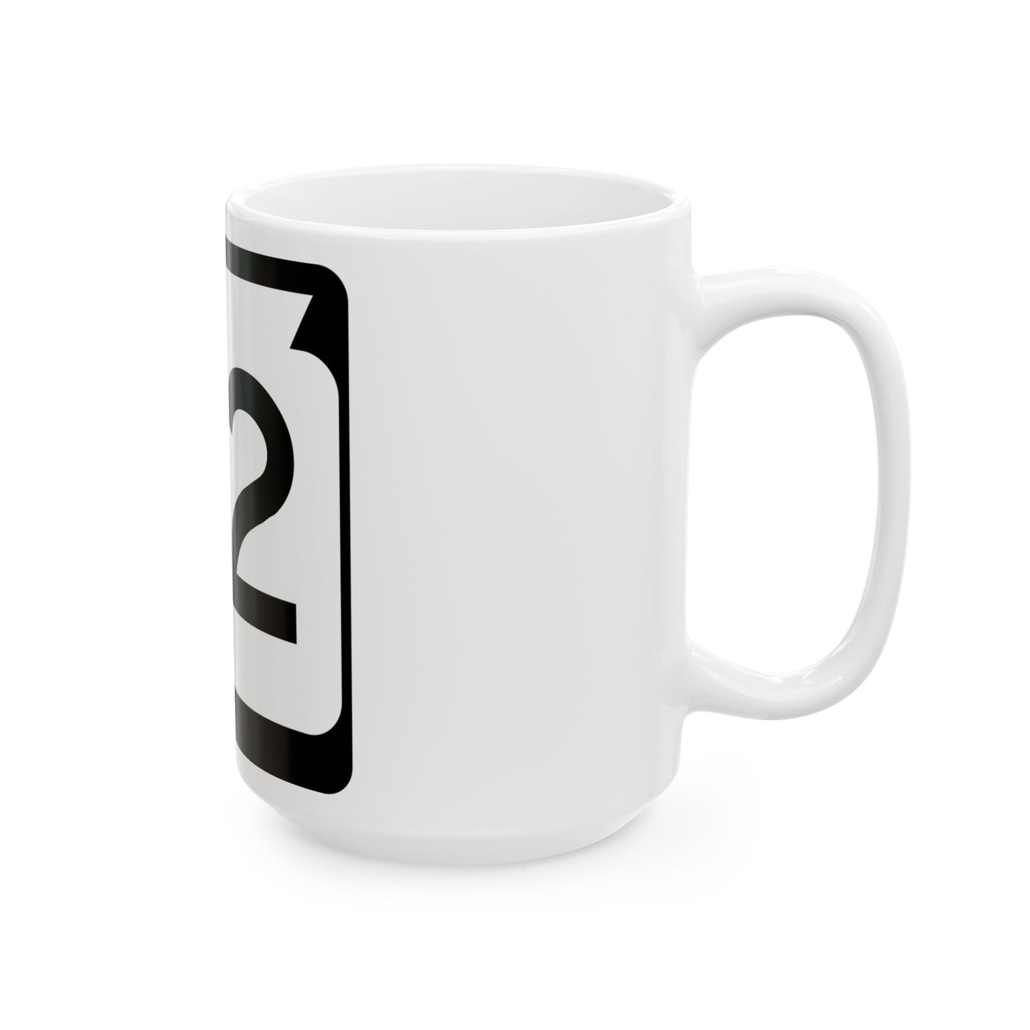 WIS 32 no arrows (Wisconsin) (Road Sign) White Coffee Mug-Go Mug Yourself