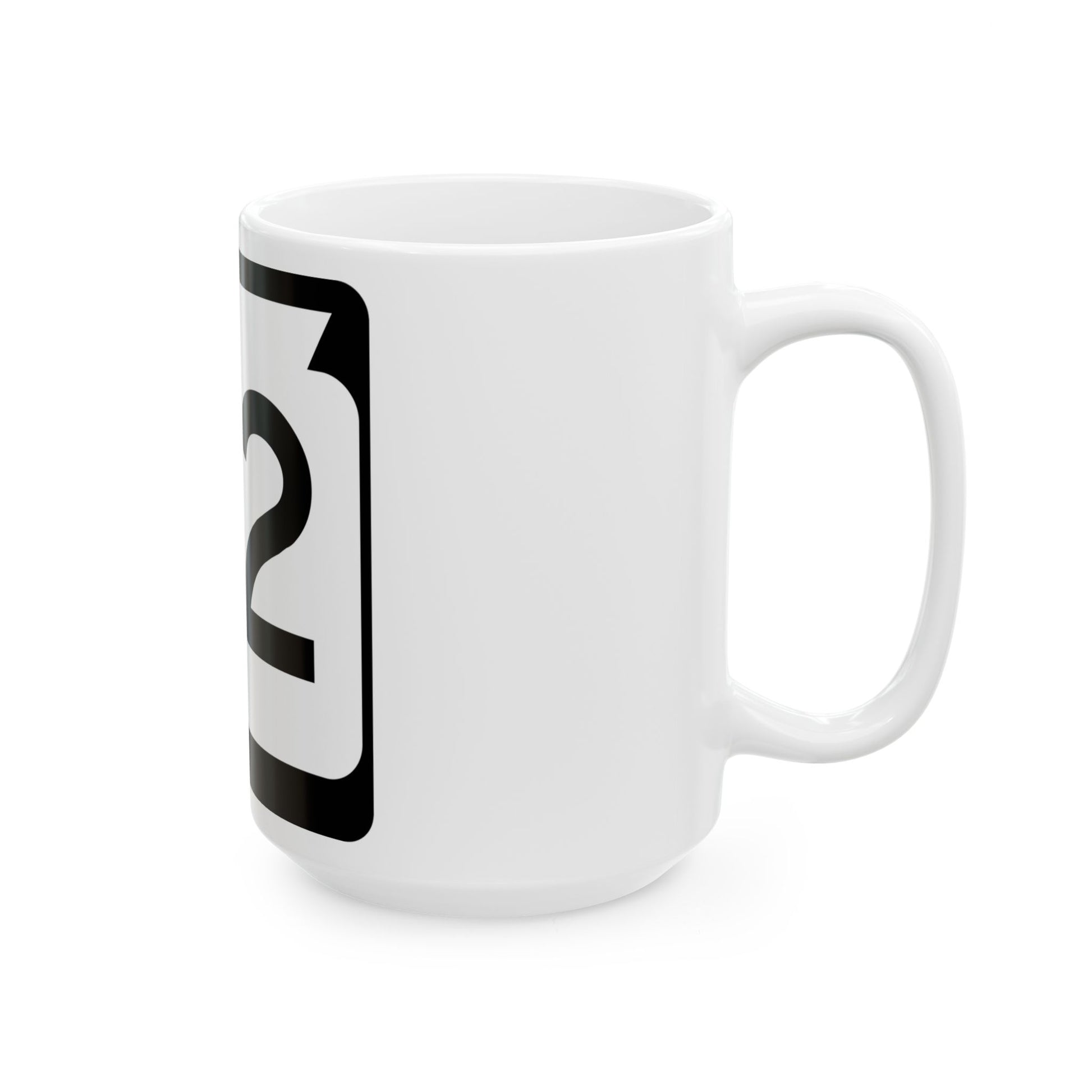WIS 32 no arrows (Wisconsin) (Road Sign) White Coffee Mug-Go Mug Yourself