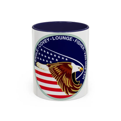 STS 51 i (NASA) Accent Coffee Mug-11oz-Navy-Go Mug Yourself