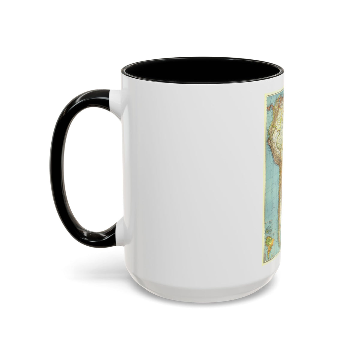 South America (1942) (Map) Accent Coffee Mug