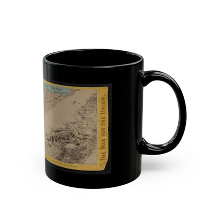 A Dead Rebel Soldier, As He Lay In The Trenches Of  Fort Hell  001 (U.S. Civil War) Black Coffee Mug