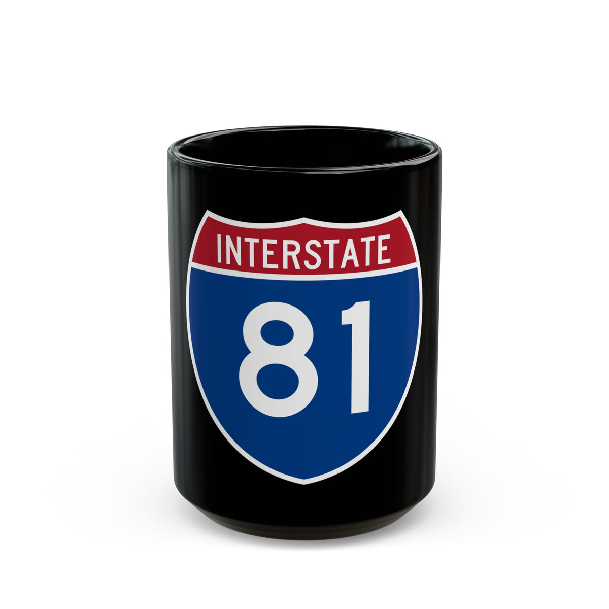 Interstate 81 (U.S. Highways) Black Coffee Mug