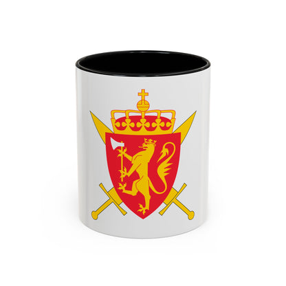 Coat of arms of the Norwegian Armed Forces - Accent Coffee Mug