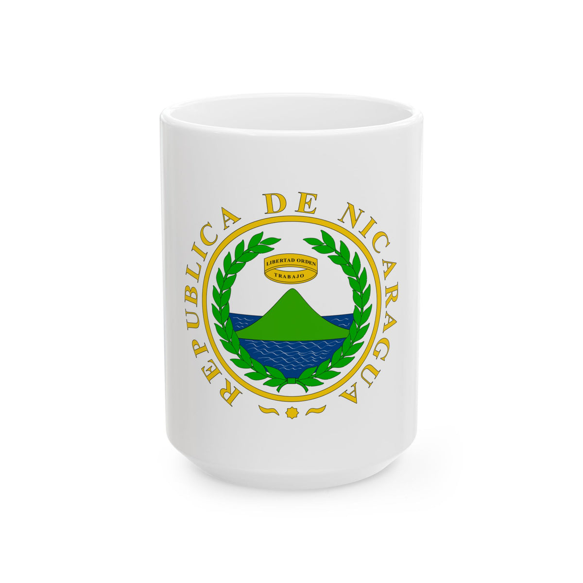 Coat of arms of Nicaragua (1854) - White Coffee Mug