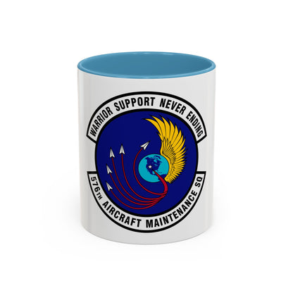 576th Aircraft Maintenance Squadron (U.S. Air Force) Accent Coffee Mug