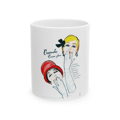 Crescendo Gloves, 1963 - White Coffee Mug-11oz-Go Mug Yourself