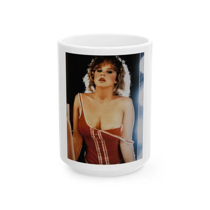 Linda Blair #277 (Vintage Female Icon) White Coffee Mug-15oz-Go Mug Yourself