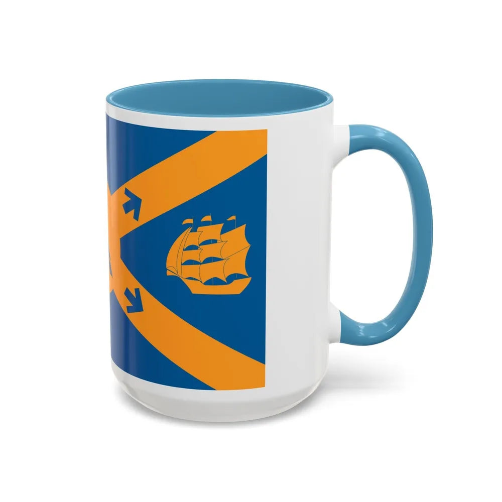 Flag of Halifax Canada - Accent Coffee Mug-Go Mug Yourself