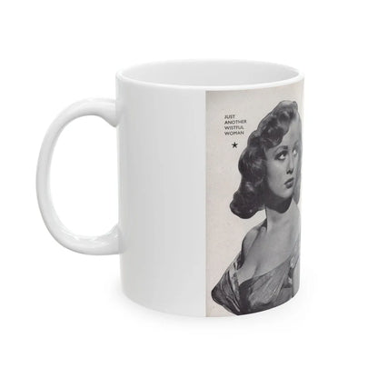 Norma Sykes #150 - 66 PHOTOGRAPHS OF Sabrina U.K. Pocket Mag. Pages 30 & 31 (Vintage Female Icon) White Coffee Mug-Go Mug Yourself