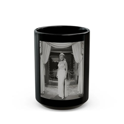 Kim Novak #260 (Vintage Female Icon) Black Coffee Mug-15oz-Go Mug Yourself