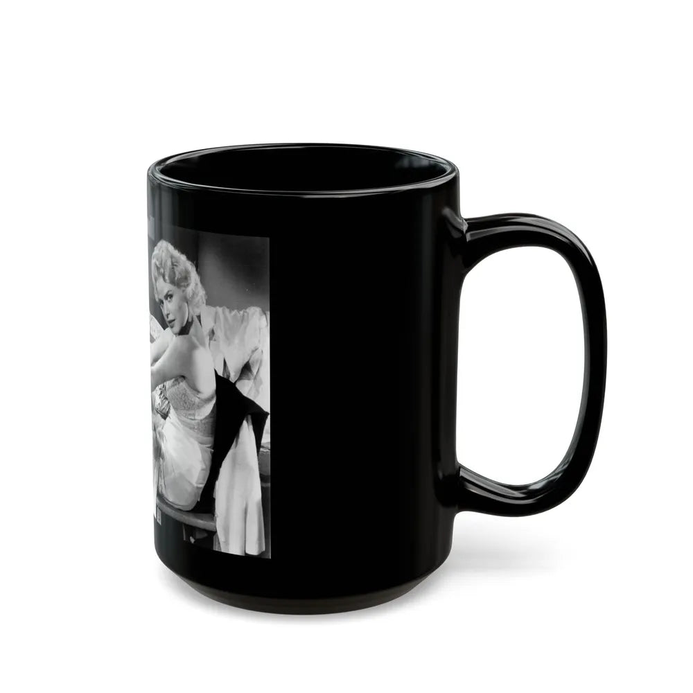 Barbara Lang #33 (Vintage Female Icon) Black Coffee Mug-Go Mug Yourself