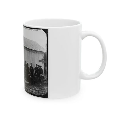 District Of Columbia. White Officers Of 4th U.S. Colored Infantry At Leisure, Fort Slocum (U.S. Civil War) White Coffee Mug-Go Mug Yourself