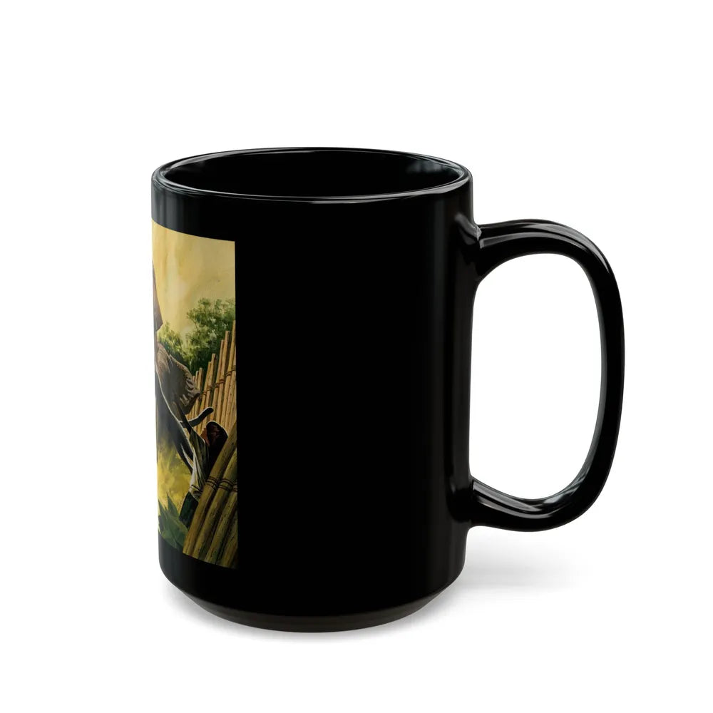 Disney Magazine Illustration (Walt Disney, c. 1970s) - Black Coffee Mug-Go Mug Yourself