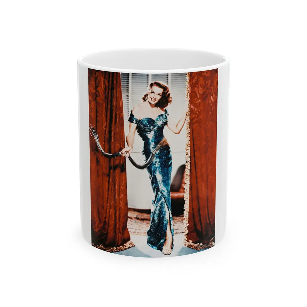 Jane Russell #149 (Vintage Female Icon) White Coffee Mug-11oz-Go Mug Yourself