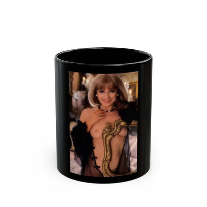 Terry Moore #401 - Unreleased Aug. '84 Playboy Photo from shoot topless in lingerie (Vintage Female Icon) Black Coffee Mug-11oz-Go Mug Yourself