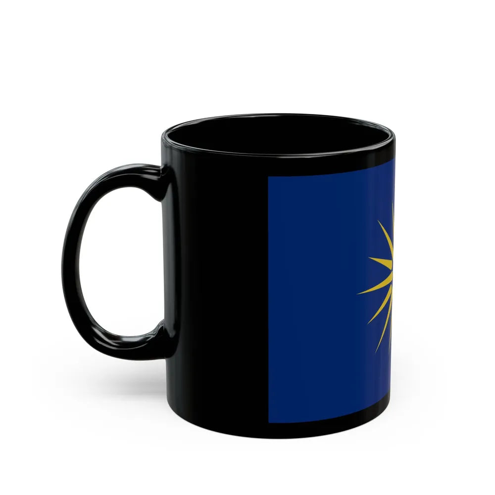 Flag of Greek Macedonia Greece - Black Coffee Mug-Go Mug Yourself