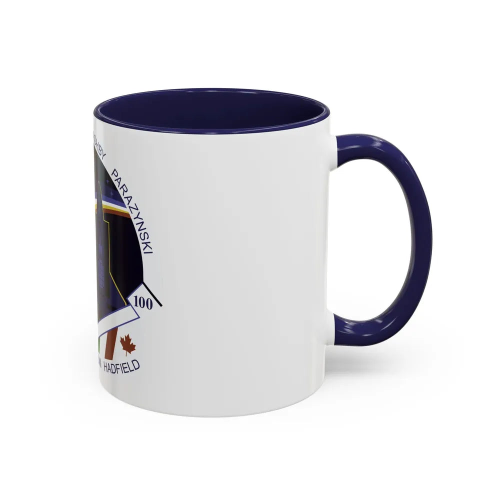 STS 100 (NASA) Accent Coffee Mug-Go Mug Yourself