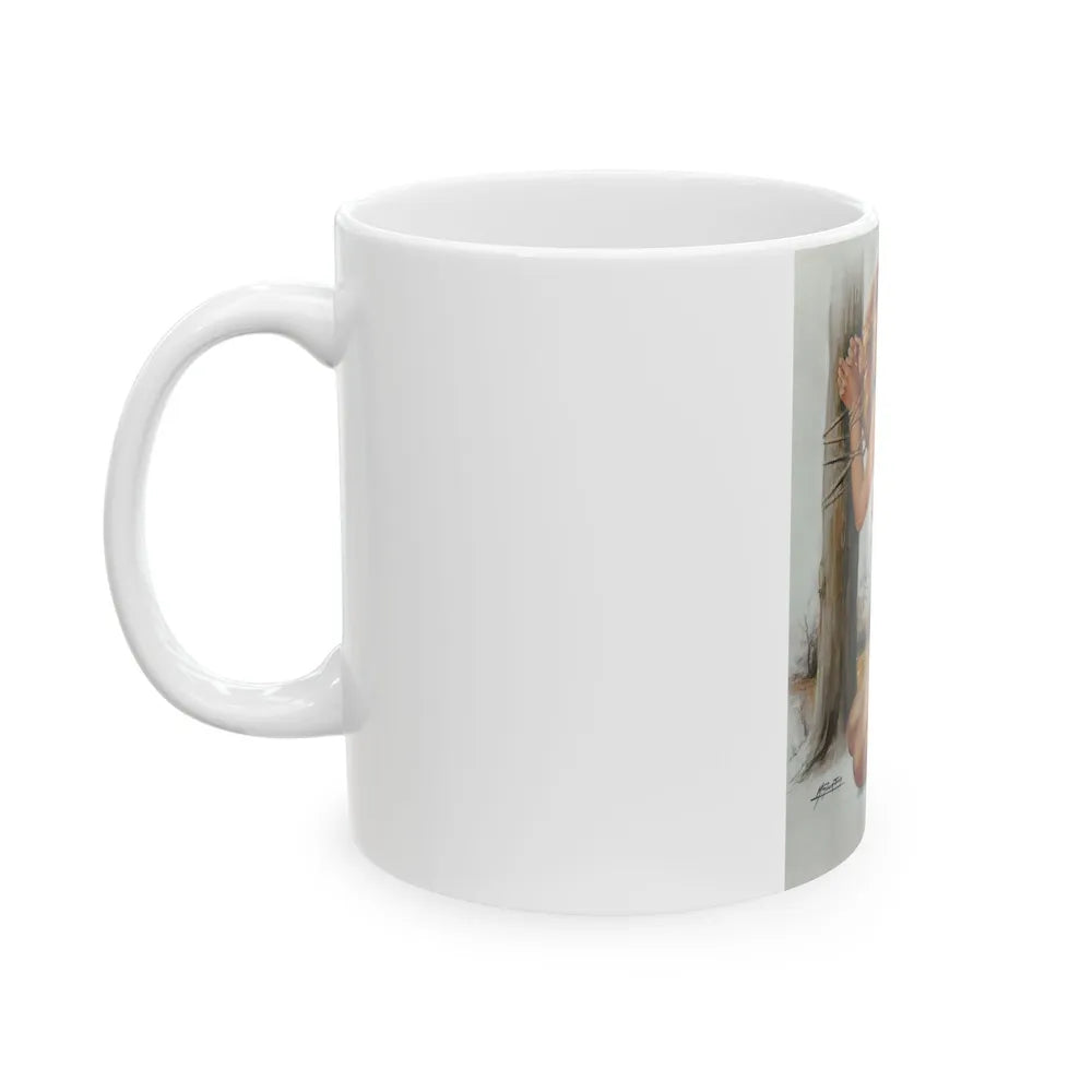 Captive Nude - White Coffee Mug-Go Mug Yourself