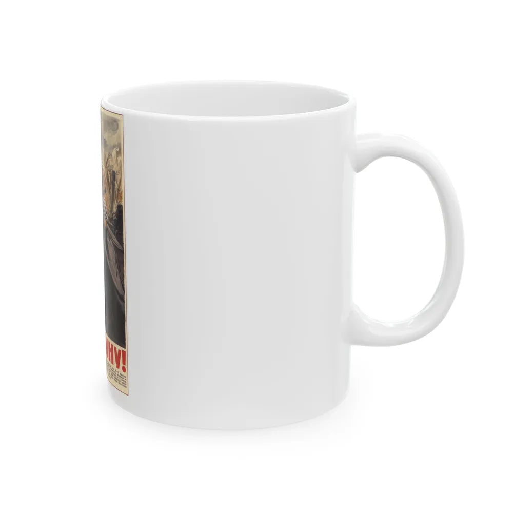 Soviet Era Poster 535 - White Coffee Mug-Go Mug Yourself