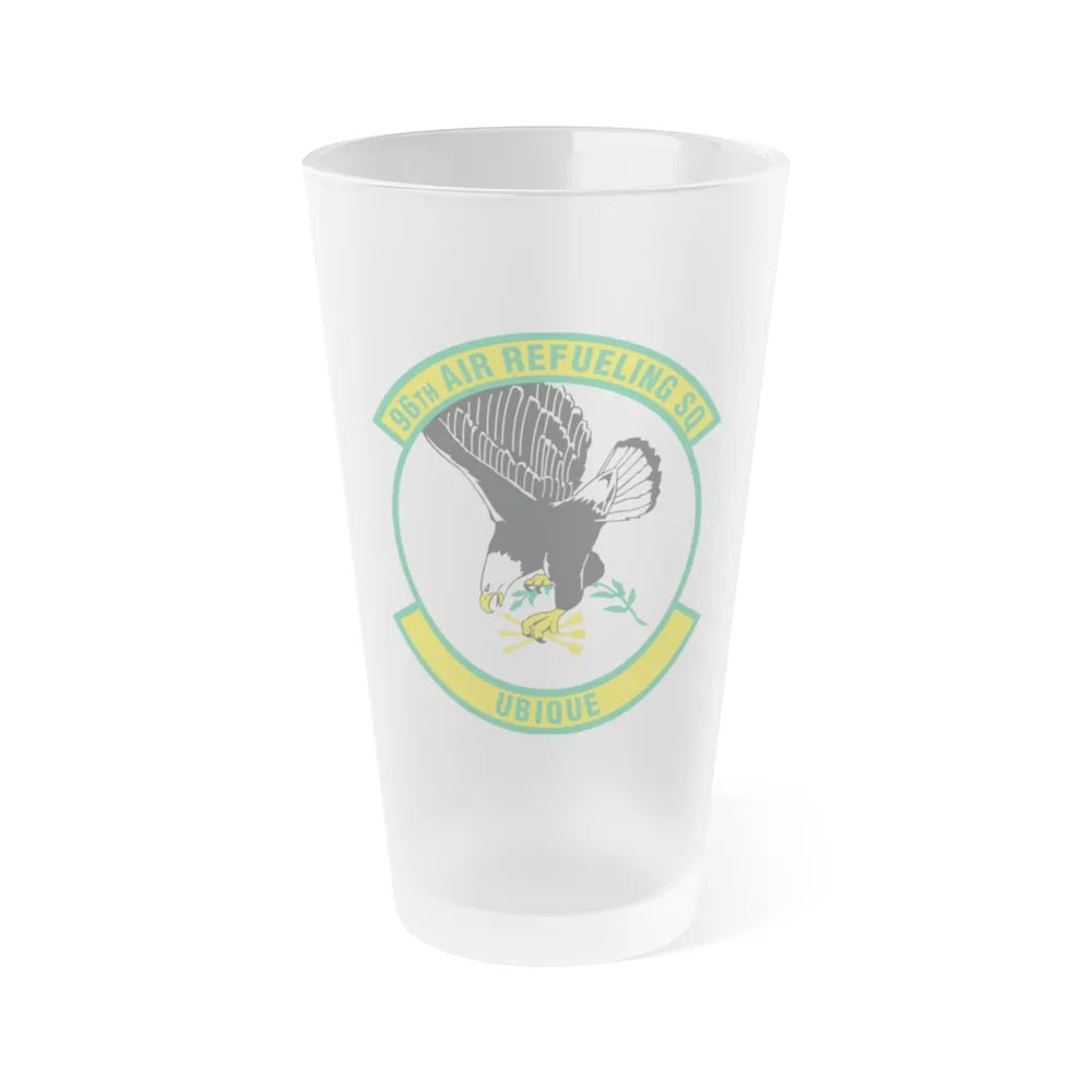 96th Air Refueling Squadron (U.S. Air Force) Frosted Pint Glass 16oz-Go Mug Yourself