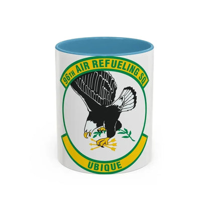96th Air Refueling Squadron (U.S. Air Force) Accent Coffee Mug 11oz Light Blue - Go Mug Yourself