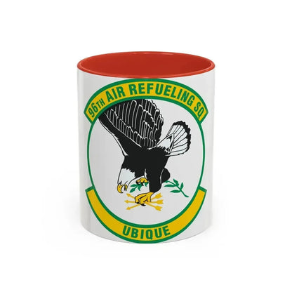 96th Air Refueling Squadron (U.S. Air Force) Accent Coffee Mug 11oz Red - Go Mug Yourself