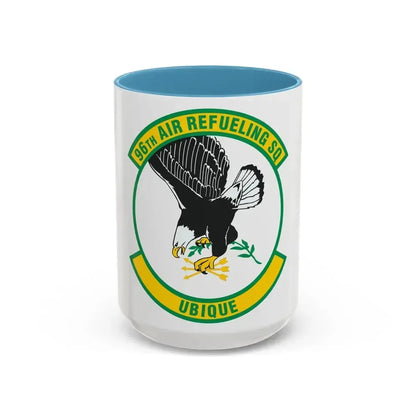 96th Air Refueling Squadron (U.S. Air Force) Accent Coffee Mug 15oz Light Blue - Go Mug Yourself
