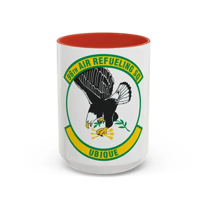 96th Air Refueling Squadron (U.S. Air Force) Accent Coffee Mug 15oz Red - Go Mug Yourself