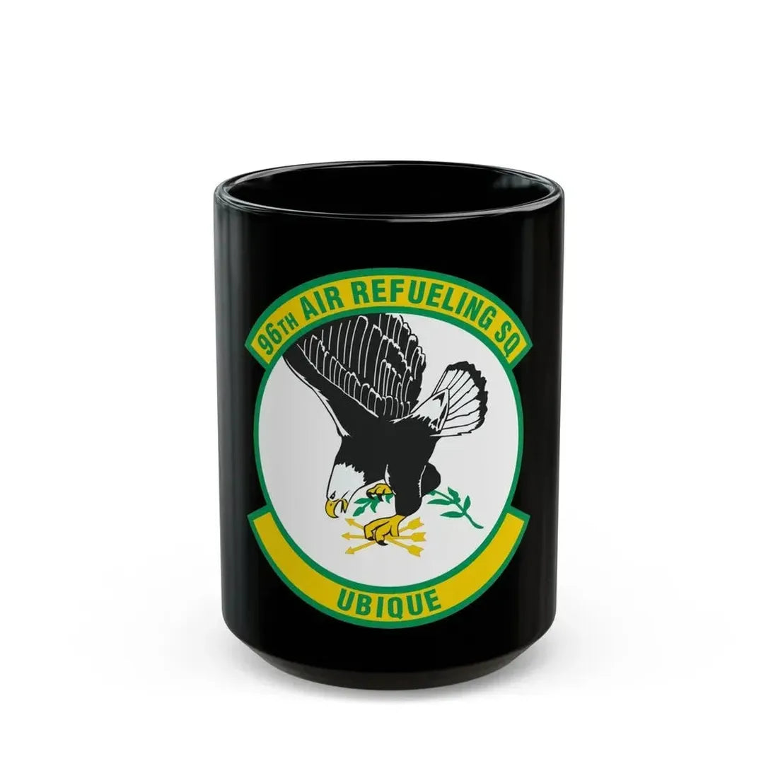 96th Air Refueling Squadron (U.S. Air Force) Black Coffee Mug 15oz - Go Mug Yourself
