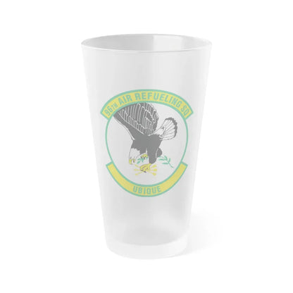 96th Air Refueling Squadron (U.S. Air Force) Frosted Pint Glass 16oz Default Title - Go Mug Yourself