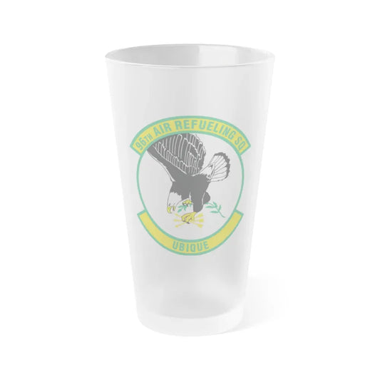 96th Air Refueling Squadron (U.S. Air Force) Frosted Pint Glass 16oz Default Title - Go Mug Yourself