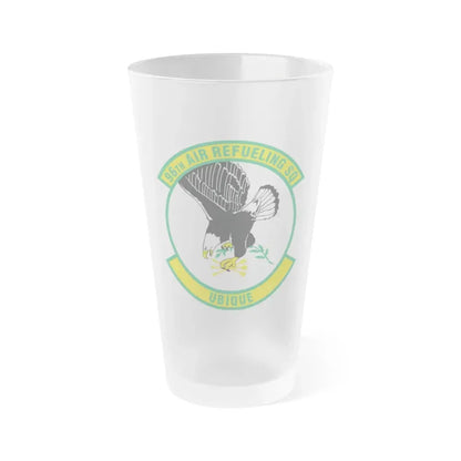96th Air Refueling Squadron (U.S. Air Force) Frosted Pint Glass 16oz Default Title - Go Mug Yourself