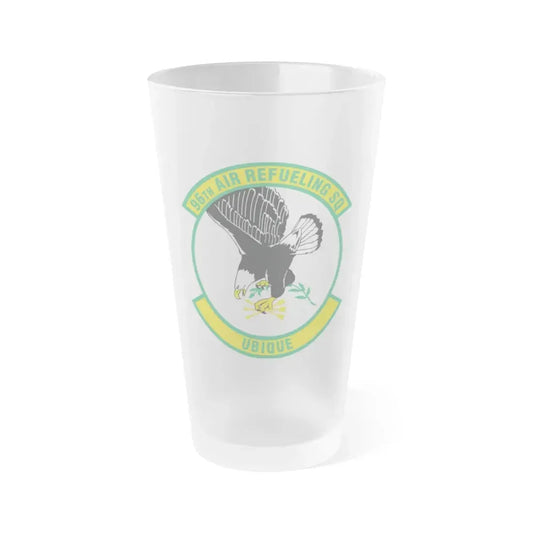 96th Air Refueling Squadron (U.S. Air Force) Frosted Pint Glass 16oz Default Title - Go Mug Yourself