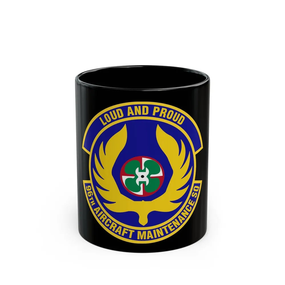 96th Aircraft Maintenance Squadron (U.S. Air Force) Black Coffee Mug-11oz-Go Mug Yourself