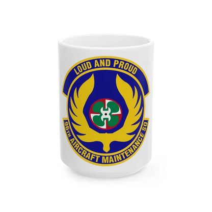 96th Aircraft Maintenance Squadron (U.S. Air Force) White Coffee Mug-15oz-Go Mug Yourself