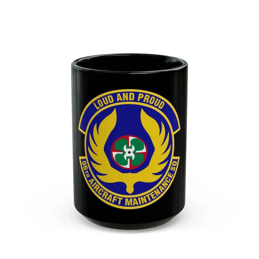 96th Aircraft Maintenance Squadron (U.S. Air Force) Black Coffee Mug 15oz - Go Mug Yourself