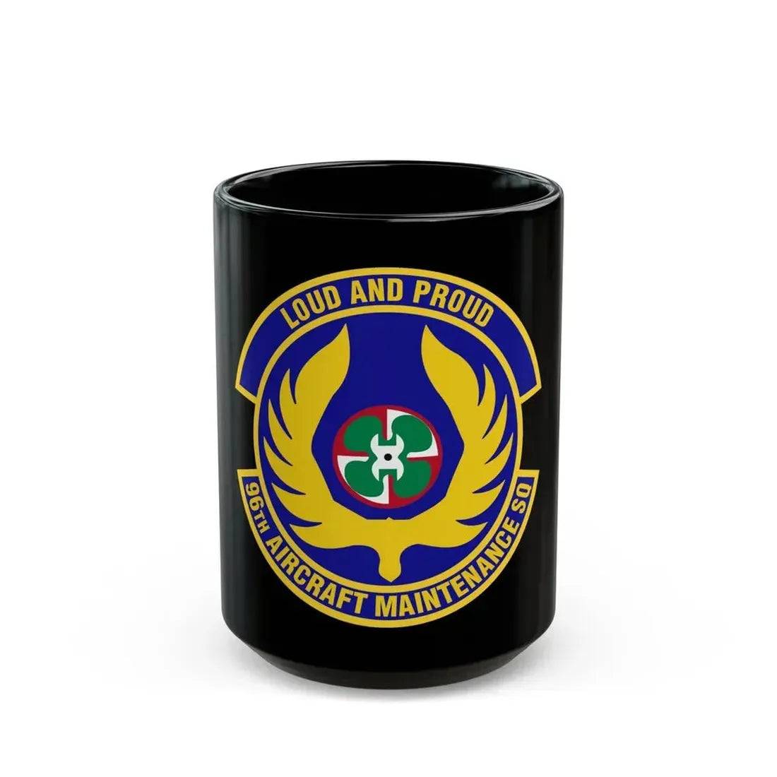 96th Aircraft Maintenance Squadron (U.S. Air Force) Black Coffee Mug 15oz - Go Mug Yourself