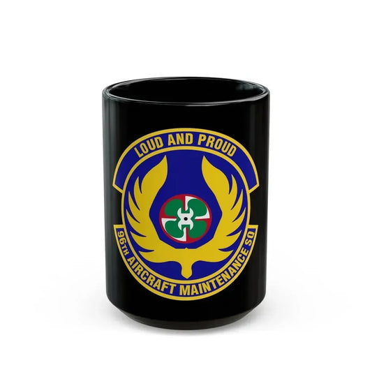 96th Aircraft Maintenance Squadron (U.S. Air Force) Black Coffee Mug 15oz - Go Mug Yourself